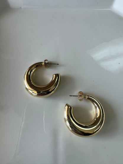 Gold tube hoops