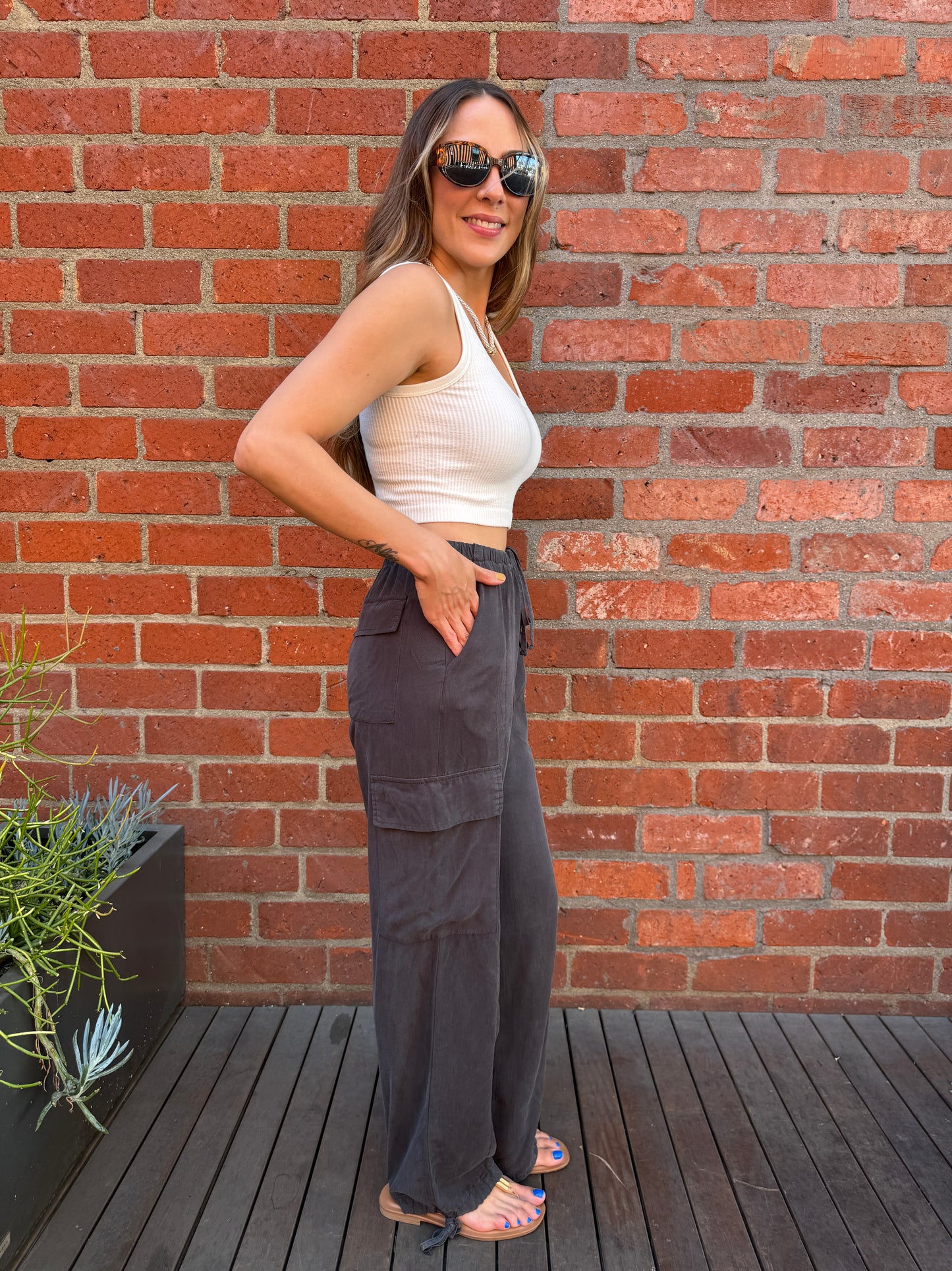 ALISON High Waist Cargo Pants