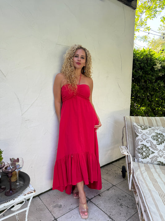 Riviera altered Midi red dress