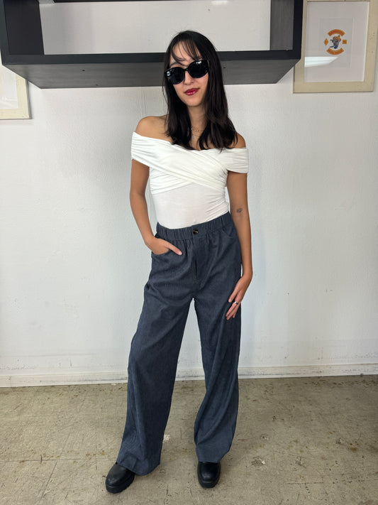 LINA corduroy wide leg pant