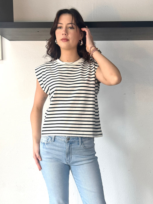 Collette Striped Sleeveless Top