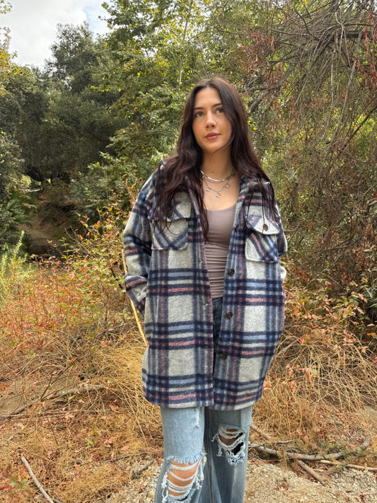 Oversized plaid Shacket