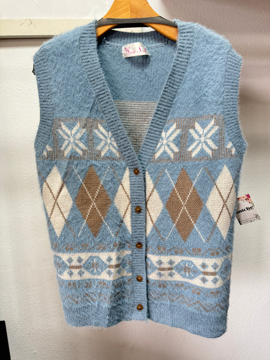 Snow button up vest