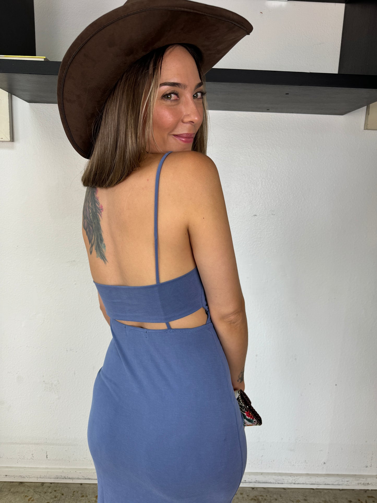 KARENA open back dress