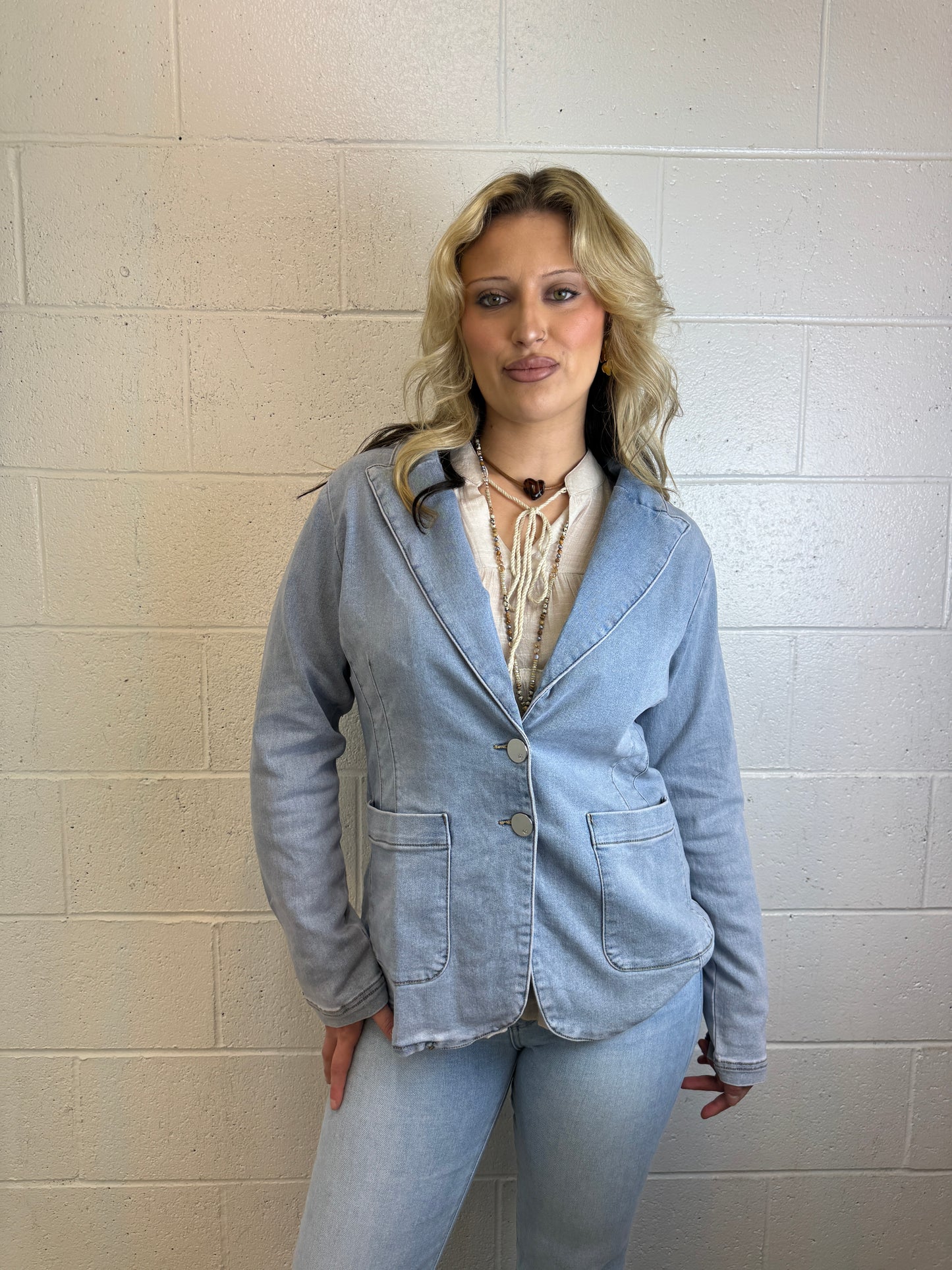 BOBBI DENIM BLAZER